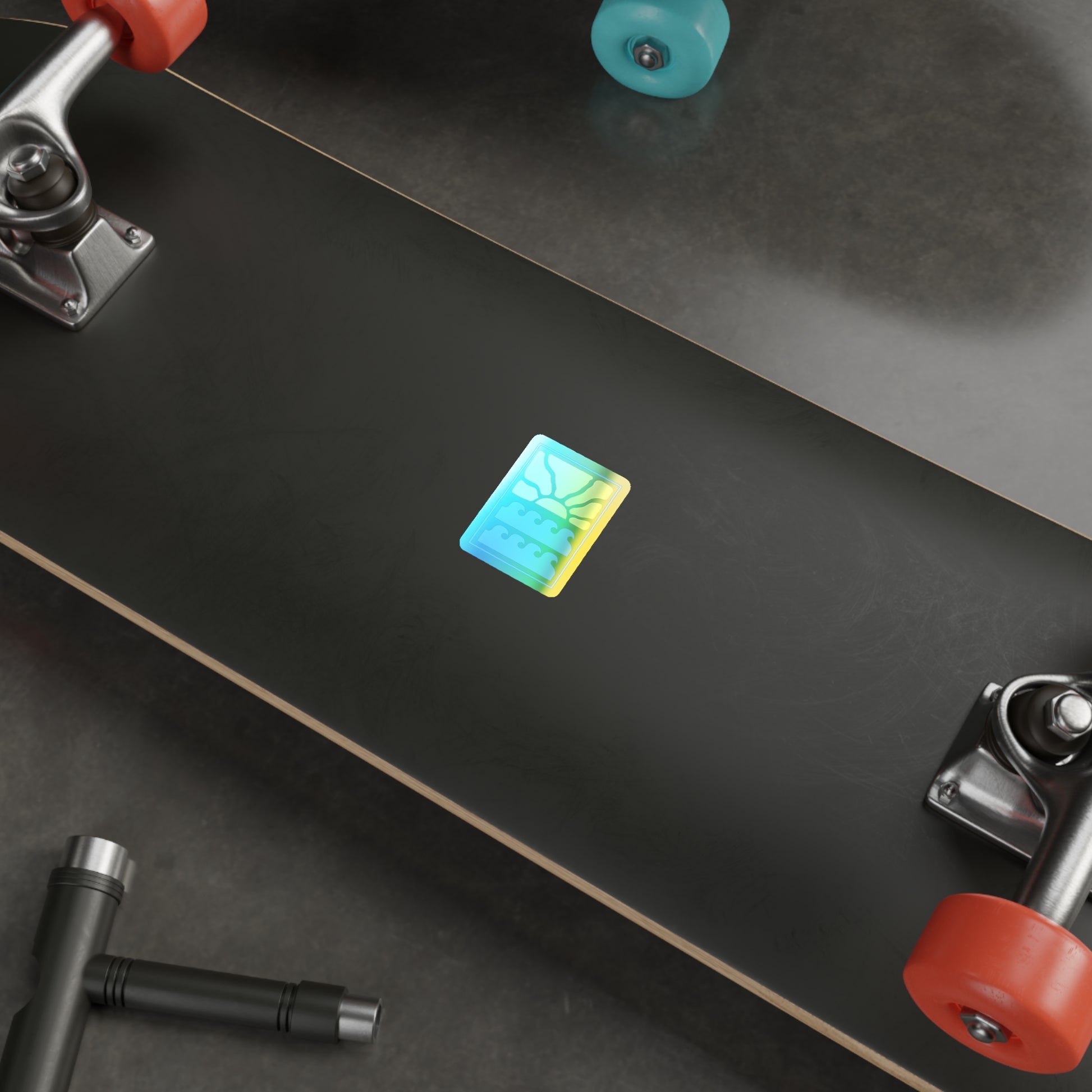 Holographic Unidos en Miami Sticker - Vibrant Sticker for Laptops, Water Bottles, Skateboards, Journals, and Decor