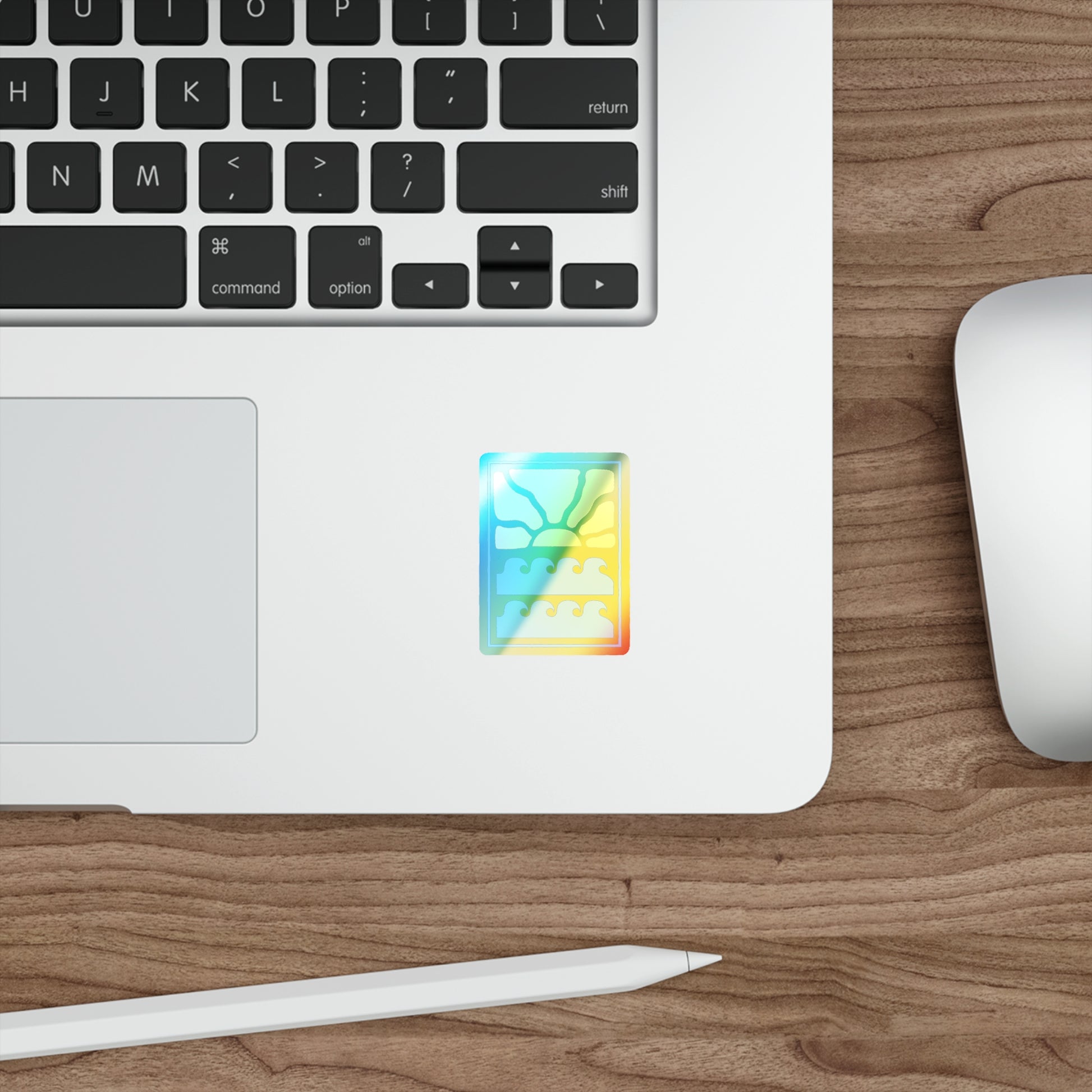 Holographic Unidos en Miami Sticker - Vibrant Sticker for Laptops, Water Bottles, Skateboards, Journals, and Decor