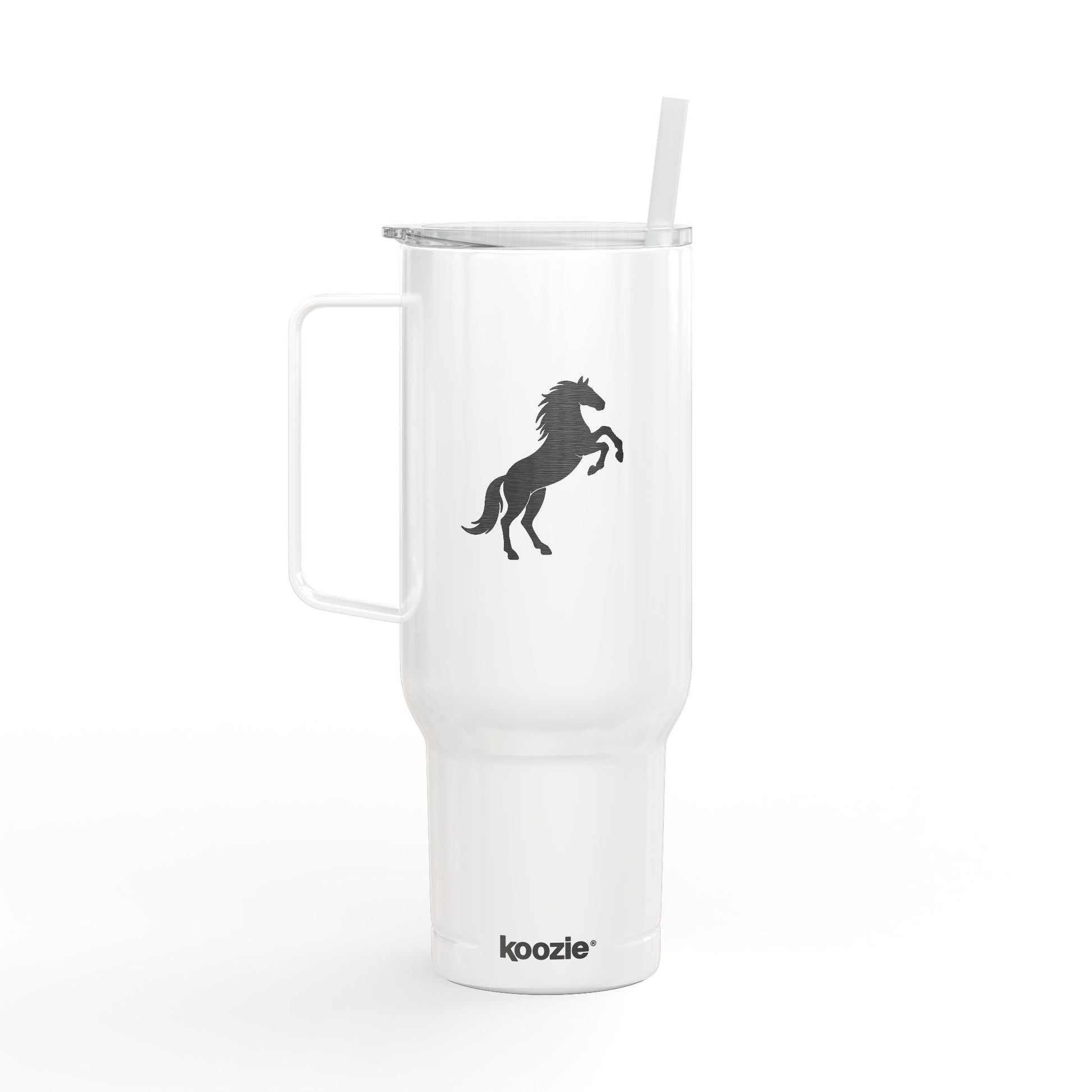 Engraved Horse Design Insulated Tumbler 40oz - Perfect for Outdoors