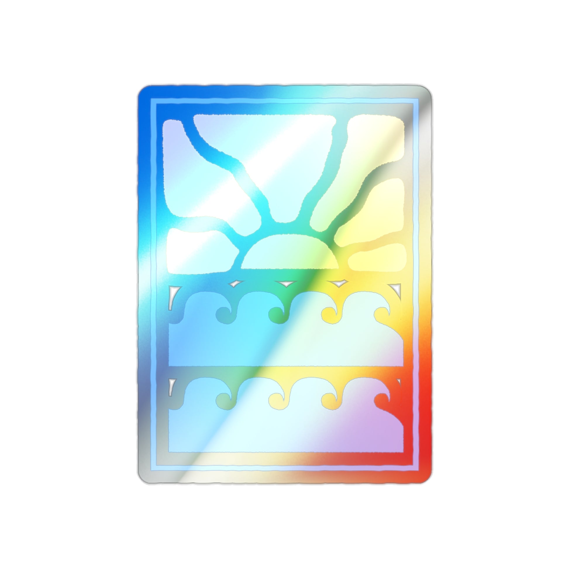 Holographic Unidos en Miami Sticker - Vibrant Sticker for Laptops, Water Bottles, Skateboards, Journals, and Decor